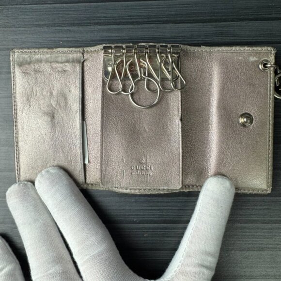 Gucci GG Key Case Silver GG Charm Authentic|Used - Picture 3 of 3